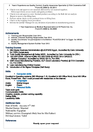 Informational technology professional with a focus on improving the efficiency and quality of it processes. Quality System Specialist Resume May 2021