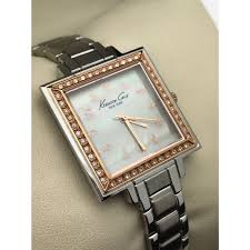 Timeless combinations of form and function. Kenneth Cole Ladies Mother Of Pearl Dial Rose Gold And Stainless Watch Eli Adams Jewelers