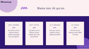 Al qur'an disebut juga dengan al kitaab karena merupakan sinonim baginya. Sebutkan Nama Nama Lain Dari Al Qur An Beserta Artinya Brainly Co Id