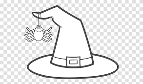 Tasty little cookie and candy snacks look just like pointy witch hats. Witch Hat Clipart Black And White Halloween Coloring Pages Witch Apparel Sombrero Cowboy Hat Transparent Png Pngset Com