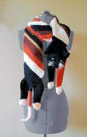 Maybe you would like to learn more about one of these? Bracken Cat Scarf Cat Scarf Pattern Knitted Cat Cat Scarf