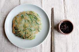 Gahmja Jeon Or Potato Pancake With Dipping Sauce Of Soy Sauce Rice Vinegar And Red Chili Powder From Bap Potato Pancakes Pancakes Korean Potato Pancake