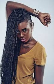 Marley Twists Shaved Sides Long Hair Shaved Sides Hair Styles Natural Hair Haircuts