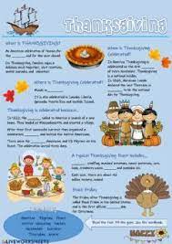 English lessons about thanksgiving in canada and the usa. Thanksgiving Language Grade Level Elementary School Subject English As A Second Langu Thanksgiving Worksheets Thanksgiving Interactive Teaching Thanksgiving