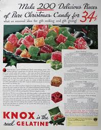 Candy cane wishes christmas sign christmas. 1932 Knox Gelatine Ad Christmas Candy Recipes Vintage Food Ads Other Vintage Christmas Recipes Vintage Recipes Food Ads