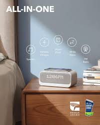 An alarm clock (or sometimes just an alarm) is a clock that is designed to alert an individual or group of individuals at a specified time. Soundcore Wakey Bluetooth Speakers Powered By Anker With Alarm Clock Stereo Sound Fm Radio White Noise Qi Wireless Charger With 7 5w Charging For Iphone And 10w For Samsung Cocoonpower Australia