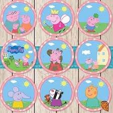 Peppa pig cake topper printable free. Printable Peppa Pig Cupcake Toppers Peppa By Brightowlcreatives 3 00 Peppa Pig Cupcake Topper Peppa Pig Birthday Party Peppa Pig Cupcakes