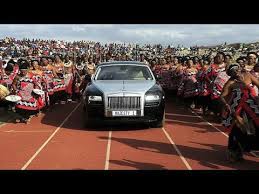 King mswati iii of swaziland arrives at the annual royal. King Of Swaziland Mswati Iii 15 Wife 100 Child New Car Collection Youtube