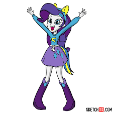 The movie (2017), my little pony: How To Draw Rarity From Equestria Girls Sketchok Easy Drawing Guides