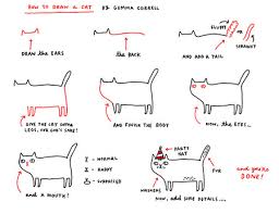 How To Draw A Cat By Gemma Correll Draw Drawings Cats