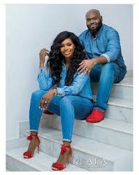 Maybe you would like to learn more about one of these? The Red And Jean Blend Is Our Favorite We Both Like Red In 2021 Family Photo Outfits Cute Black Couples Couples African Outfits