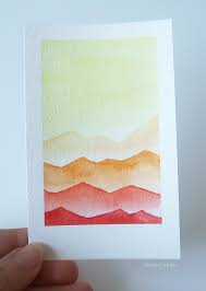 Step by step tutorial video with 2 ideas! 31 Easy Watercolor Art Ideas For Beginners