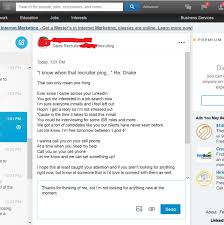 Linkedin Recruiter Dropping Drake Education Jobs Internet Marketing Search People
