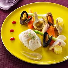 Aioli De Cabillaud Moules Et Petits Legumes Glaces Aioli Gratin De Poisson Plat Principal