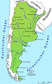 Argentina a country of southeast south america stretching about 3,700 km. Argentinien Geografie Landkarte Lander Argentinien Goruma