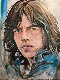 Contemporary portrait acrylic