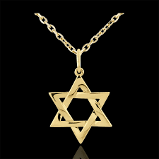 The identification of the terms star of david and shield of david with the hexagram shape dates back to the 17th century. Pandantiv Steaua Lui David Aur Galben De 9k Bijuteriile Edenly