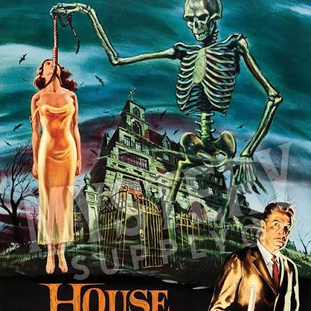 House on Haunted Hill 1959 Vintage Horror Movie Poster