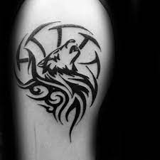 Wolf tattoo on pinterest | simple wolf tattoo small geometric tattoo. Top 43 Tribal Wolf Tattoo Ideas 2021 Inspiration Guide