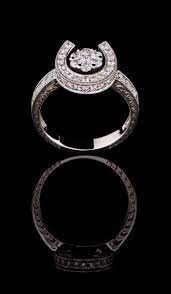 Diamond Horse Shoe Ring Dr 625 Horse Jewelry Equestrian Jewelry Equine Jewelry