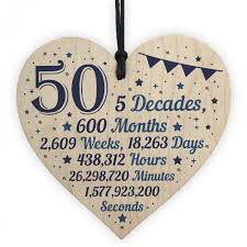 I may recieve a small commission, at no cost to you, if you make a purchase through 32 best homemade fathers day gifts. 50th Birthday Christmas Gift For Dad Hanging Wooden Heart Plaque