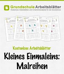 Kostenlose Arbeitsblatter Und Unterrichtsmaterial Zum Thema Kleines Einmaleins Malreihen Im Mathe Unterricht In Der Grundschule Schule Arbeitsblatter Kinder Mathe Und Kinder Schule