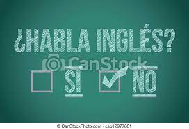 Do you come with me tomorrow? Do You Speak English In Spanish Illustration Design Graphic Canstock