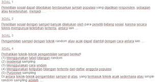 Check spelling or type a new query. Contoh Soal Menentukan Subjek Penelitian Populasi Dan Sampel Ezy Blog