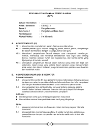 Rpp Kelas I Semester 2 Tema 5 Pengalamankurencana Pelaksanaan Pembelajaran Rpp Satuan Pendidikan