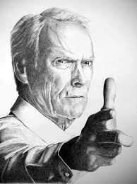 Clint Eastwood Dessine Par Manvale Realistic Drawings Pencil Portrait Portrait Drawing
