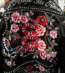 M Sur Twitter Need Gucci Hand Painted Leather Biker Jacket Painted Leather Jacket Painting Leather Hand Painted Leather