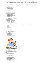 Check 'sakit gigi' translations into english. Soal Uas Bahasa Inggris Kelas 6 Sd Semester 1 Docx Indonesian Rupiah Currency