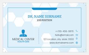 Open microsoft word on your computer and select a blank document. 5 Business Cards For Doctors In Ms Word Printable Format Word Excel Templates