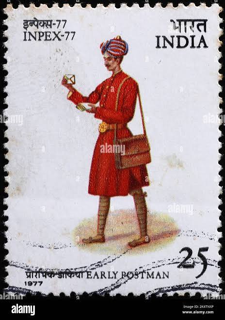 India postman hi-res stock photography and images - Alamy