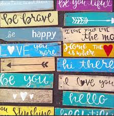 Hand Painted Single Piece Wood Signs Made From Pallet Boards Wood Signs Diy Pallet Projects Wood Projects