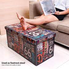This coffee table will make a practical as well as a decorative addition to your home. Buy B Fsobeiialeo Folding Storage Ottoman Bench With Faux Leather Footrest Seat Coffee Table 30x15x15 Online In Uae B018g8mh94