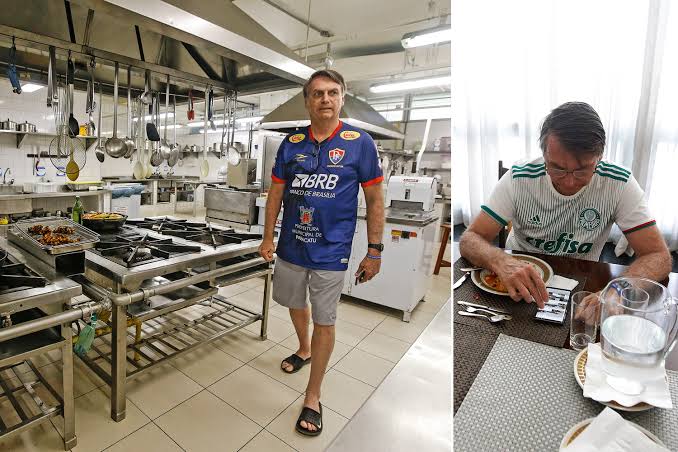 Resultado de imagem para Bolsonaro foto na cozinha"