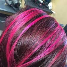 Another awesome fact about peek a boo what about hidden hair dye for short hair? 45 Jazzy Short Hair With Highlights Ideas Best Hairstyle Magenta Hair Hair Color Pink Hair Highlights