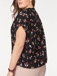 Target.com has been visited by 1m+ users in the past month Boysens Boysens Black Floral Print Short Sleeve Bubble Hem Top Size 6 8 To 26 28 Eu 3