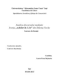Detin doua diplome universitare si una postuniversitara. Lucrare Licenta Research Papers Academia Edu