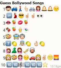 Check The Awesome Puzzles On Whatsapp Through Emoticons And Share With Your Friends Hindi Movie Song Guess The Emoji Emoji Movie