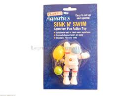 aquarium air action astronaut toy fish