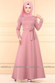 Moda Selvim Dantel Detay Tesettur Elbise Pl828 Pudra Muslim Outfits Muslimah Dress Muslim Fashion Dress