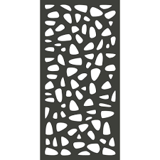 Modinex 6 Ft X 3 Ft Charcoal Gray Modinex Decorative Composite Fence Panel Featured In The Stonewall Design Usamod3c The Home Depot Decorative Fence Panels Fence Panels Decorative Screen Panels