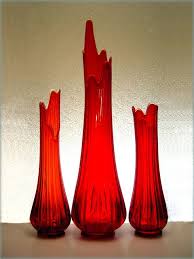 Giant Vintage Red Glass Floor Vase Group Glass Floor Vase Floor Vase Glass Museum