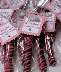 Chocolate Covered Pretzel Rods For Bridal Or Baby Shower Favors Or Any Event Rea Chocolate Wedding Favors Baby Shower Favors Diy Chocolate Covered Pretzel Rods