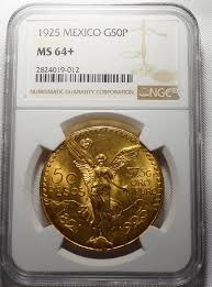 Mexican 50 peso gold 1 2 oz great mexico gold 10 pesos dealer prices mexico coin values circulating mexico gold 50 pesos centenario agw mexican coins catalog with images and anekke purse 32710 07 016 best prices. 1925 Mexico 50 Pesos Peso Gold Ngc Ms64 Free Ship Not A Restrike Ms64 Pcgs Auction Prices