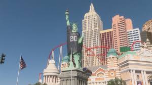 The statue of liberty (full name: Las Vegas Statue Of Liberty Gets Raiders Jersey Ahead Of Season Opener Kbak