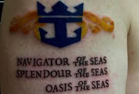 Royal caribbean brands of the world download vector. Man Gets Royal Caribbean Tattoo To Remember His Cruise