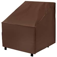 Elemental Dark Brown Premium Polyester Conversation Chair Cover Lowes Com Patio Chair Covers Patio Furniture Covers Lowes Patio Furniture